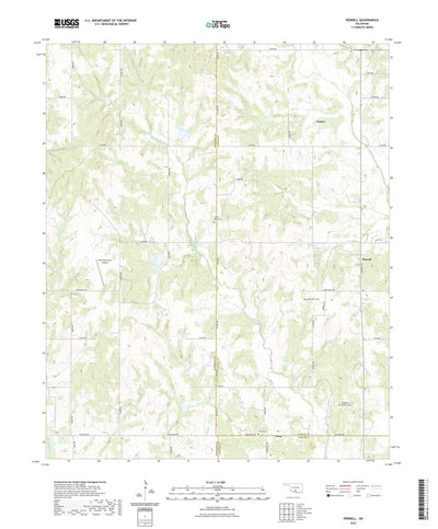 United States Geological Survey Pernell, OK (2022, 24000-Scale) digital map