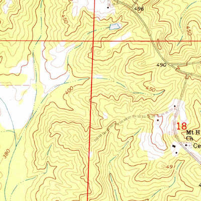 United States Geological Survey Perote, AL (1968, 24000-Scale) digital map
