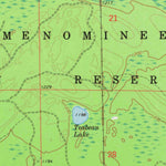 United States Geological Survey Perote Lake, WI (1973, 24000-Scale) digital map