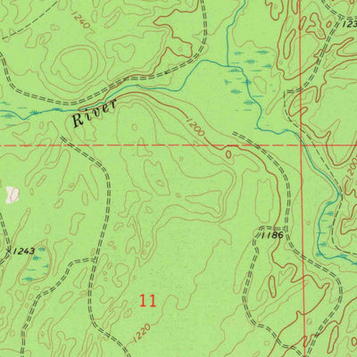 United States Geological Survey Perote Lake, WI (1973, 24000-Scale) digital map