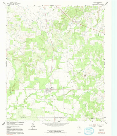 United States Geological Survey Perrin, TX (1961, 24000-Scale) digital map