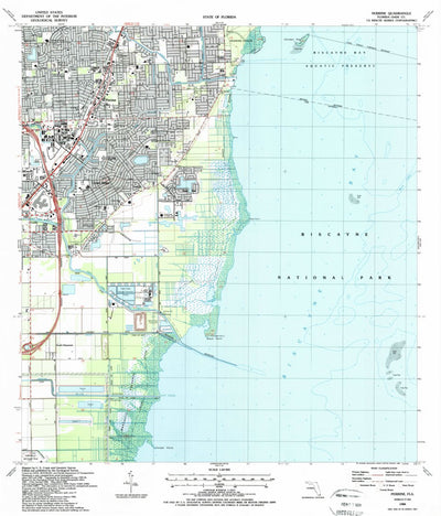 United States Geological Survey Perrine, FL (1988, 24000-Scale) digital map
