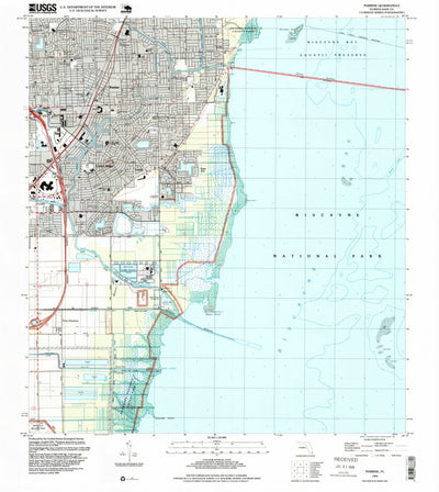 United States Geological Survey Perrine, FL (1994, 24000-Scale) digital map