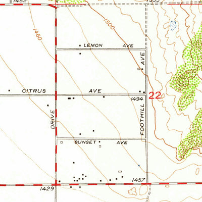 United States Geological Survey Perris, CA (1953, 24000-Scale) digital map