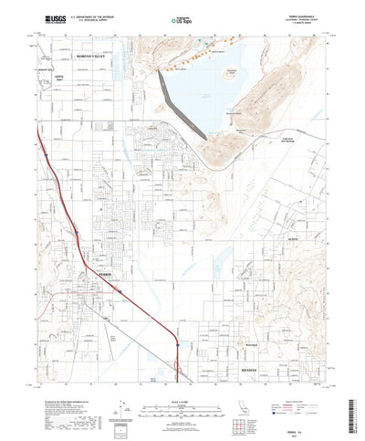United States Geological Survey Perris, CA (2021, 24000-Scale) digital map