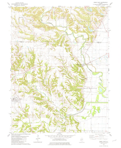 United States Geological Survey Perry East, IL (1980, 24000-Scale) digital map