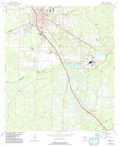 United States Geological Survey Perry, FL (1955, 24000-Scale) digital map