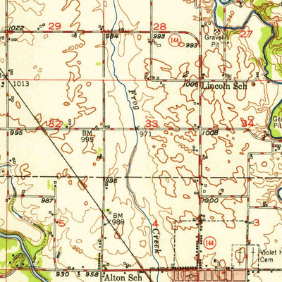 United States Geological Survey Perry, IA (1951, 62500-Scale) digital map