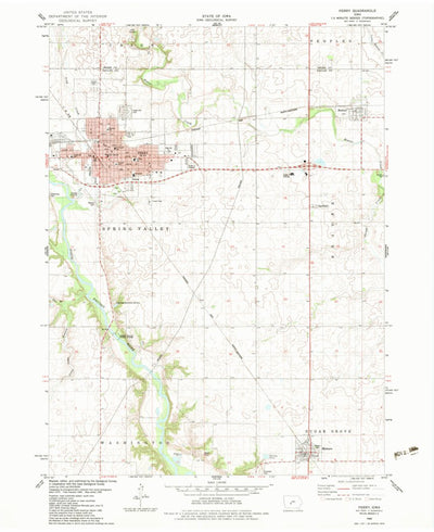 United States Geological Survey Perry, IA (1982, 24000-Scale) digital map