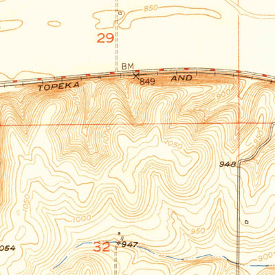 United States Geological Survey Perry, KS (1950, 24000-Scale) digital map