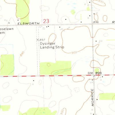 United States Geological Survey Perry, MI (1972, 24000-Scale) digital map