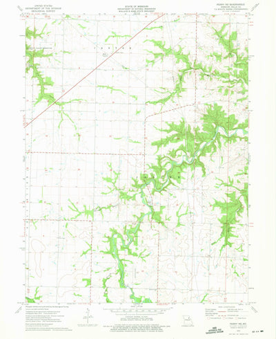United States Geological Survey Perry NE, MO (1973, 24000-Scale) digital map