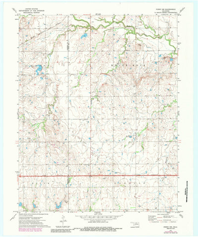 United States Geological Survey Perry NW, OK (1972, 24000-Scale) digital map