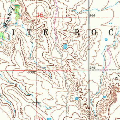 United States Geological Survey Perry NW, OK (1972, 24000-Scale) digital map