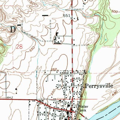 United States Geological Survey Perrysville, IN (1964, 24000-Scale) digital map