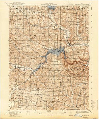 United States Geological Survey Perrysville, OH (1915, 62500-Scale) digital map