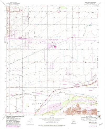 United States Geological Survey Perryville, AZ (1957, 24000-Scale) digital map