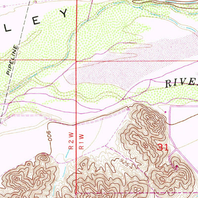 United States Geological Survey Perryville, AZ (1957, 24000-Scale) digital map