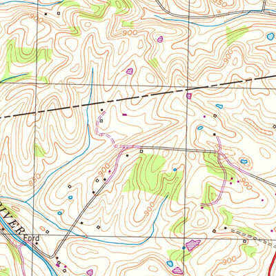 United States Geological Survey Perryville, KY (1952, 24000-Scale) digital map