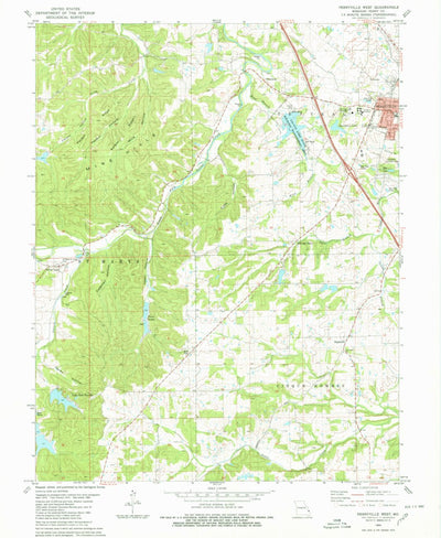 United States Geological Survey Perryville West, MO (1980, 24000-Scale) digital map