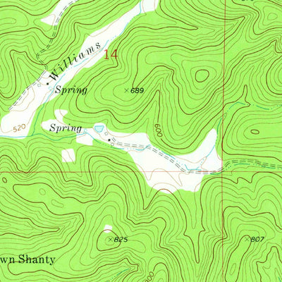United States Geological Survey Pershing, MO (1974, 24000-Scale) digital map