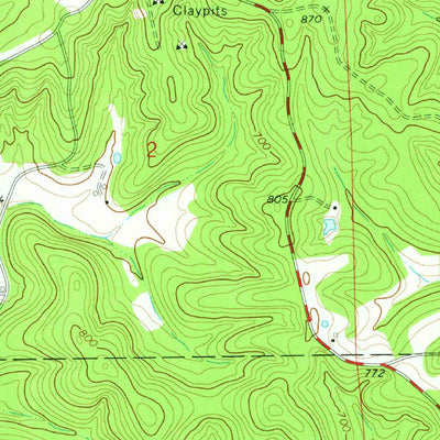 United States Geological Survey Pershing, MO (1974, 24000-Scale) digital map