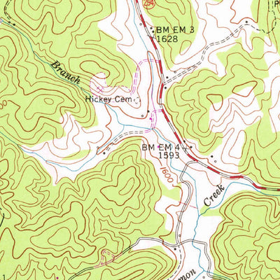 United States Geological Survey Persimmon Creek, NC (1957, 24000-Scale) digital map