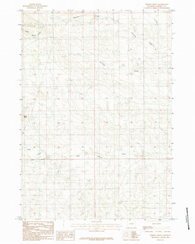 United States Geological Survey Persson Draw, WY (1984, 24000-Scale) digital map