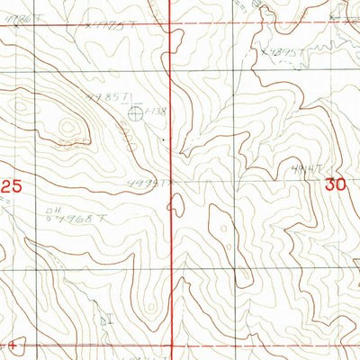 United States Geological Survey Persson Draw, WY (1984, 24000-Scale) digital map