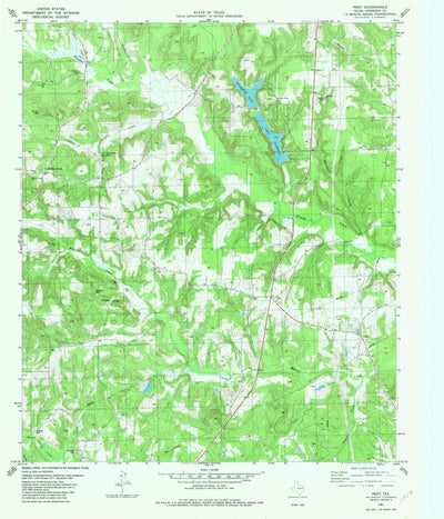 United States Geological Survey Pert, TX (1982, 24000-Scale) digital map