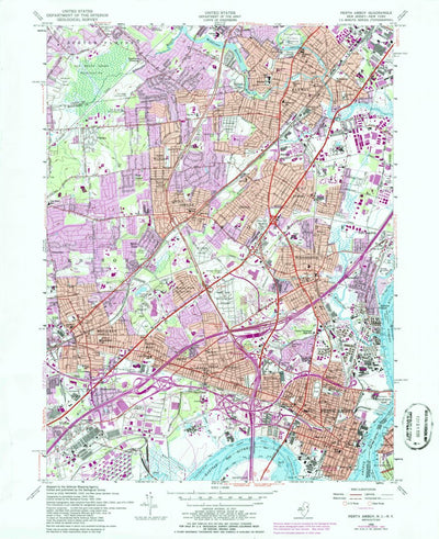 United States Geological Survey Perth Amboy, NJ-NY (1956, 24000-Scale) digital map