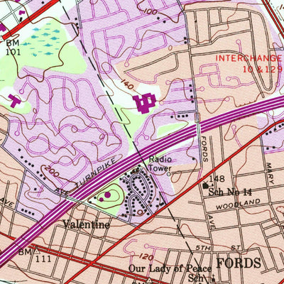 United States Geological Survey Perth Amboy, NJ-NY (1956, 24000-Scale) digital map