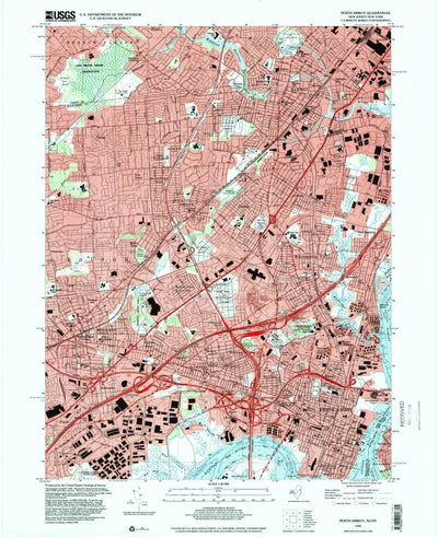 United States Geological Survey Perth Amboy, NJ-NY (1995, 24000-Scale) digital map