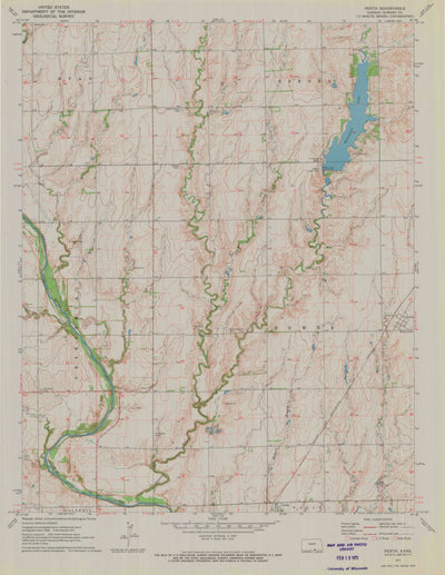 United States Geological Survey Perth, KS (1971, 24000-Scale) digital map