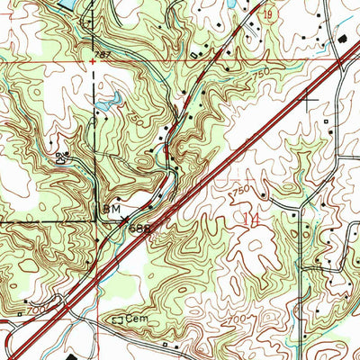 United States Geological Survey Peru, IN (1960, 24000-Scale) digital map