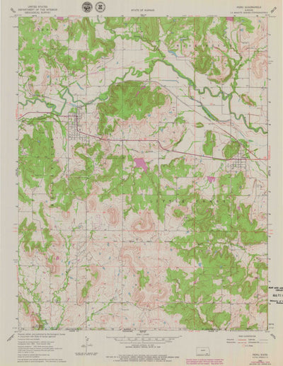 United States Geological Survey Peru, KS (1962, 24000-Scale) digital map