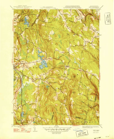 United States Geological Survey Peru, MA (1948, 31680-Scale) digital map