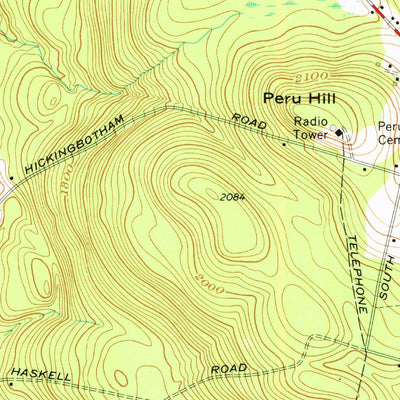 United States Geological Survey Peru, MA (1973, 24000-Scale) digital map