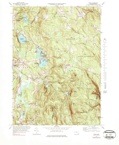 United States Geological Survey Peru, MA (1973, 25000-Scale) digital map