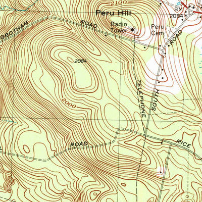 United States Geological Survey Peru, MA (1973, 25000-Scale) digital map