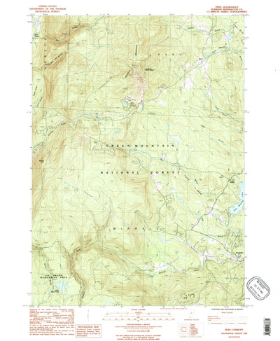 United States Geological Survey Peru, VT (1986, 24000-Scale) digital map