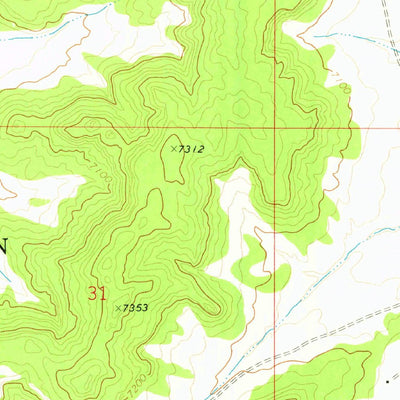 United States Geological Survey Pescado, NM (1972, 24000-Scale) digital map