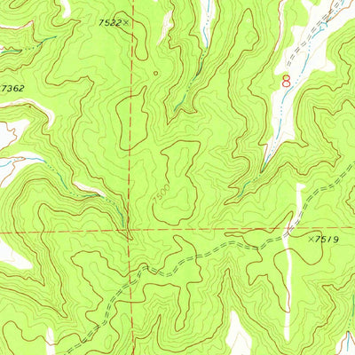 United States Geological Survey Pescado, NM (1972, 24000-Scale) digital map