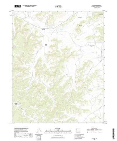 United States Geological Survey Pescado, NM (2020, 24000-Scale) digital map