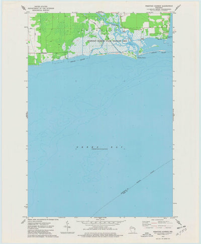 United States Geological Survey Peshtigo Harbor, WI (1974, 24000-Scale) digital map