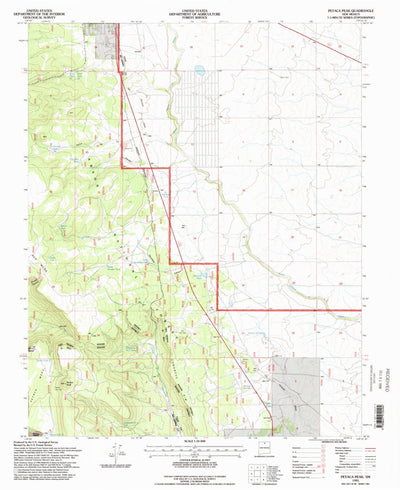 United States Geological Survey Petaca Peak, NM (1995, 24000-Scale) digital map