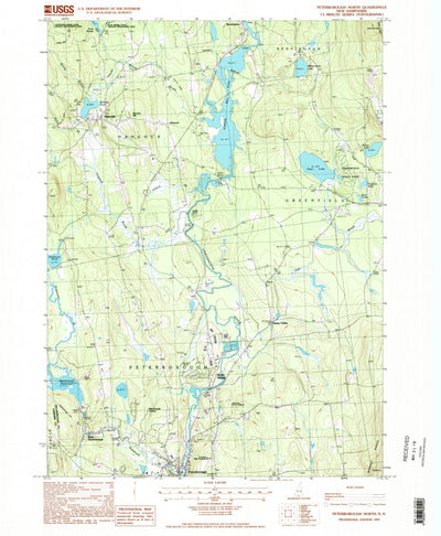 United States Geological Survey Peterborough North, NH (1997, 24000-Scale) digital map
