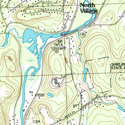 United States Geological Survey Peterborough North, NH (1997, 24000-Scale) digital map