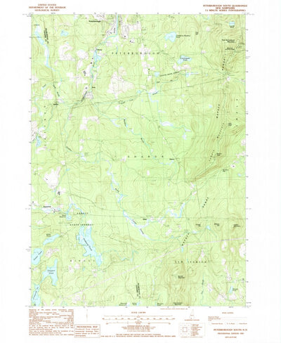 United States Geological Survey Peterborough South, NH (1987, 24000-Scale) digital map