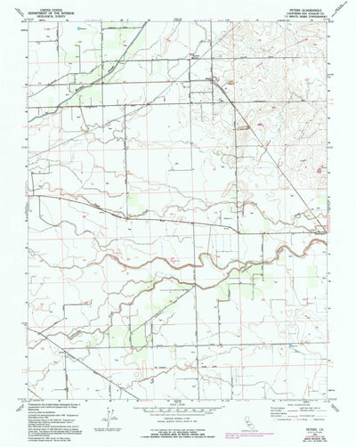 United States Geological Survey Peters, CA (1952, 24000-Scale) digital map